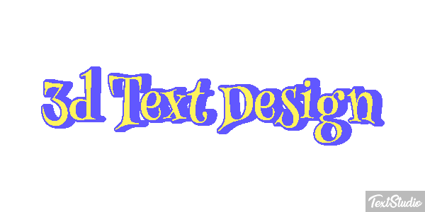 3d Text Design Efecto de texto