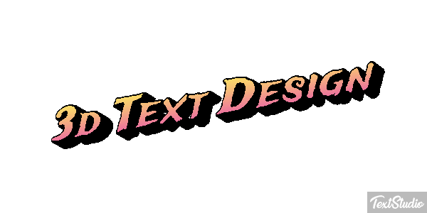3d Text Design Efecto de texto