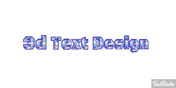 3d Text Design Efecto de texto