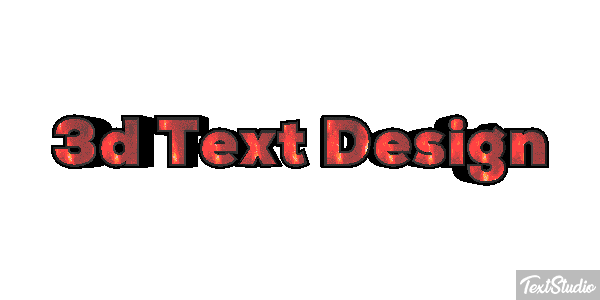 3d Text Design Efecto de texto