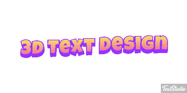 3d Text Design Efecto de texto
