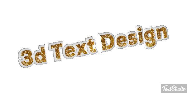 3d Text Design Efecto de texto