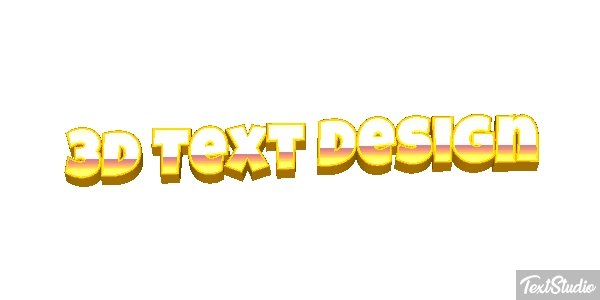 3d Text Design Efecto de texto