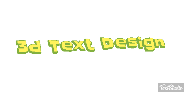3d Text Design Efecto de texto
