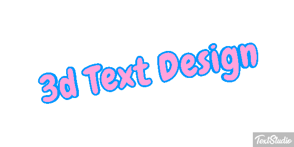 3d Text Design Efecto de texto