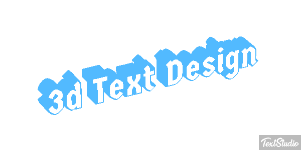 3d Text Design Efecto de texto