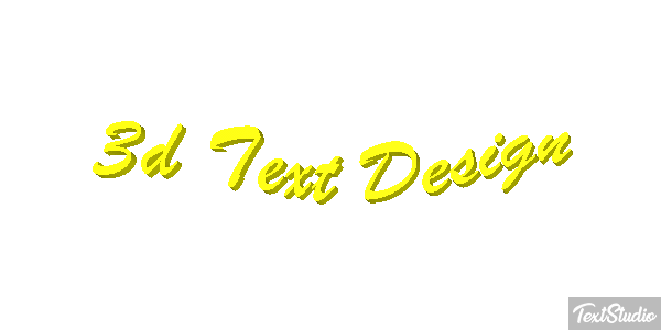3d Text Design Efecto de texto