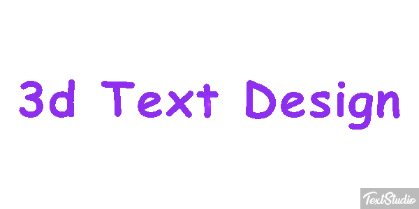 3d Text Design Efecto de texto