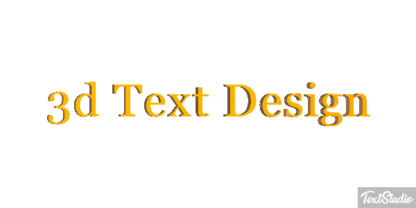 3d Text Design Efecto de texto