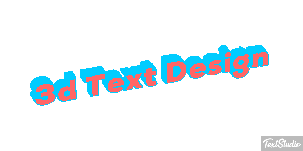 3d Text Design Efecto de texto