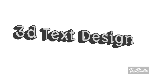 3d Text Design Efecto de texto