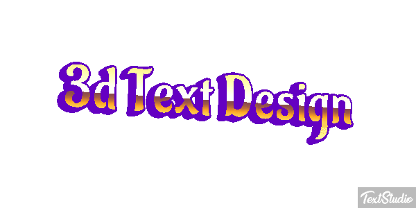 3d Text Design Efecto de texto