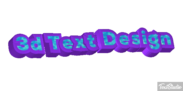3d Text Design Efecto de texto