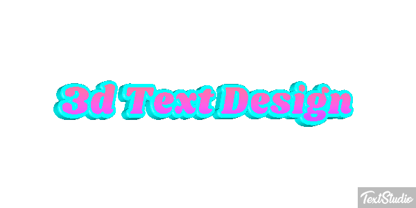 3d Text Design Efecto de texto