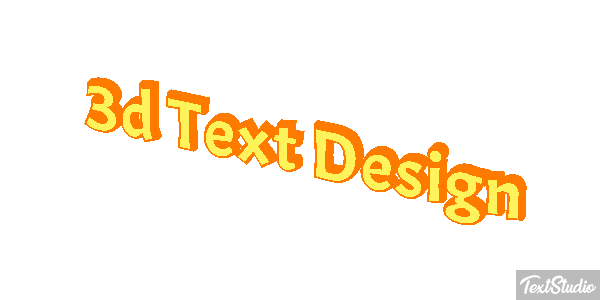 3d Text Design Efecto de texto