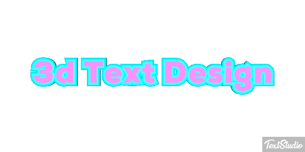 3d Text Design Efecto de texto