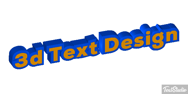 3d Text Design Efecto de texto