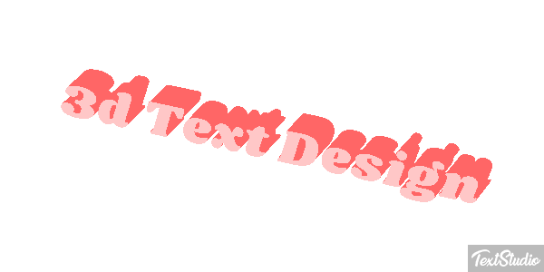 3d Text Design Efecto de texto