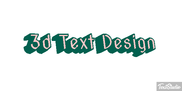 3d Text Design Efecto de texto