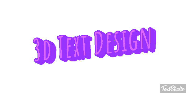 3d Text Design Efecto de texto