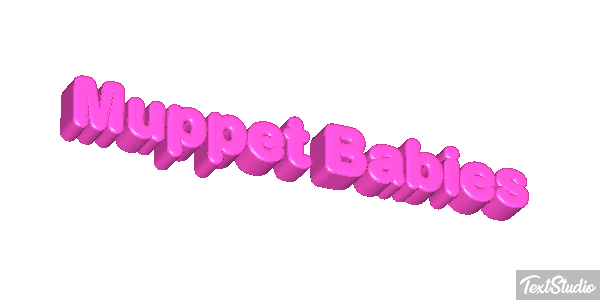 Muppet Babies Text effect