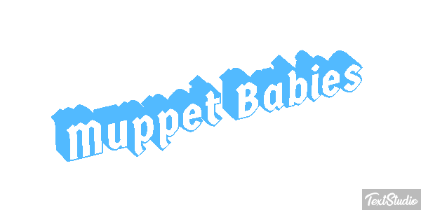 Muppet Babies Text effect