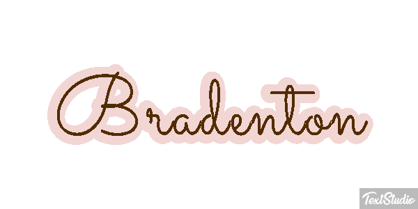 Bradenton Text effect