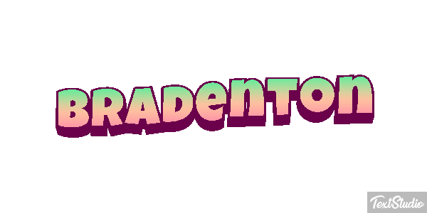 Bradenton Text effect