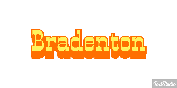 Bradenton Text effect