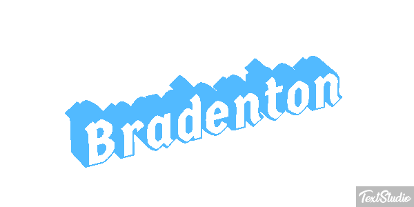 Bradenton Text effect