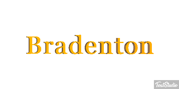 Bradenton Text effect