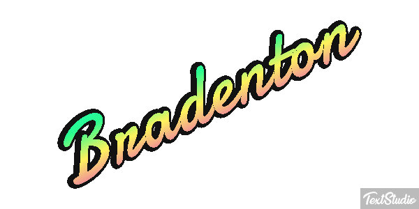 Bradenton Text effect