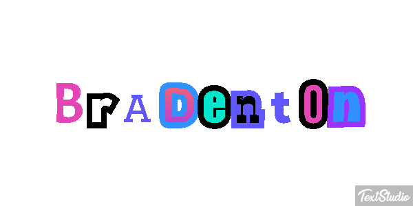 Bradenton Text effect