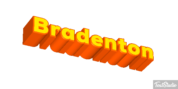 Bradenton Text effect