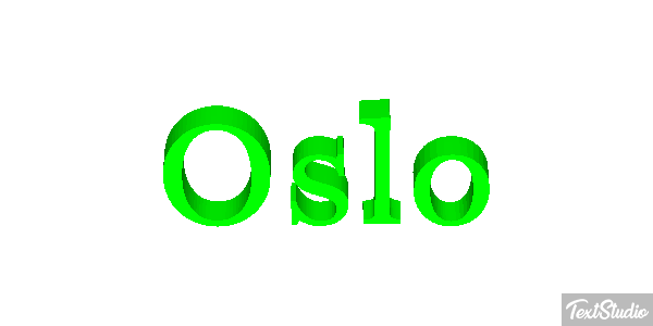 Oslo Text effect