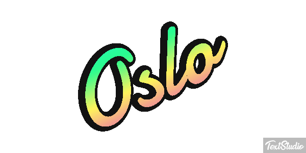 Oslo Text effect