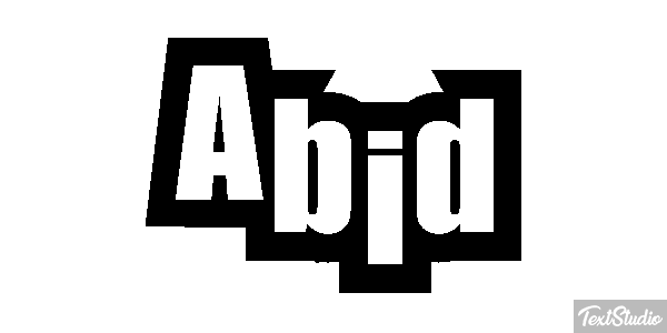 Abid Text effect