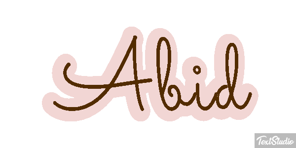 Abid Text effect