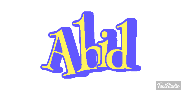 Abid Text effect