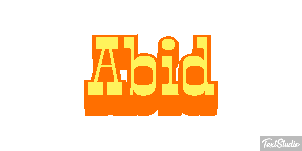 Abid Text effect