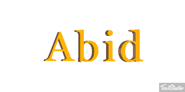 Abid Text effect