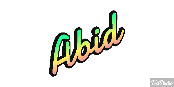 Abid Text effect