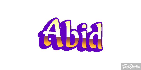 Abid Text effect