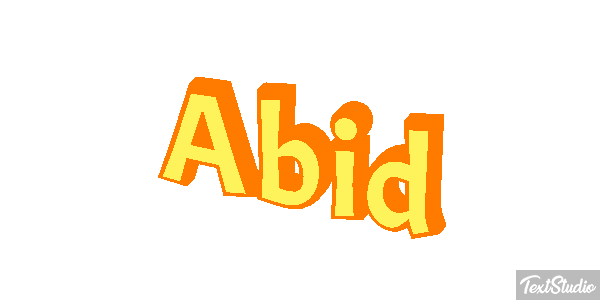 Abid Text effect
