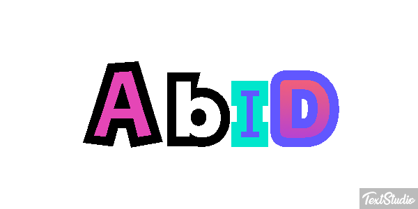 Abid Text effect