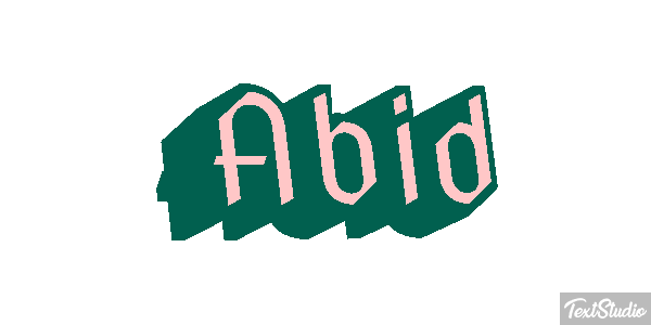 Abid Text effect