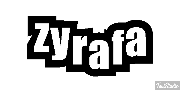 żyrafa Текстовый эффект