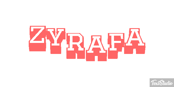żyrafa Текстовый эффект