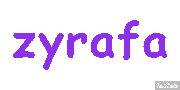 żyrafa Текстовый эффект