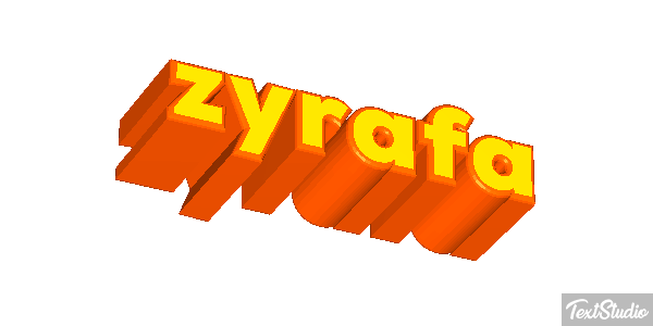 żyrafa Текстовый эффект